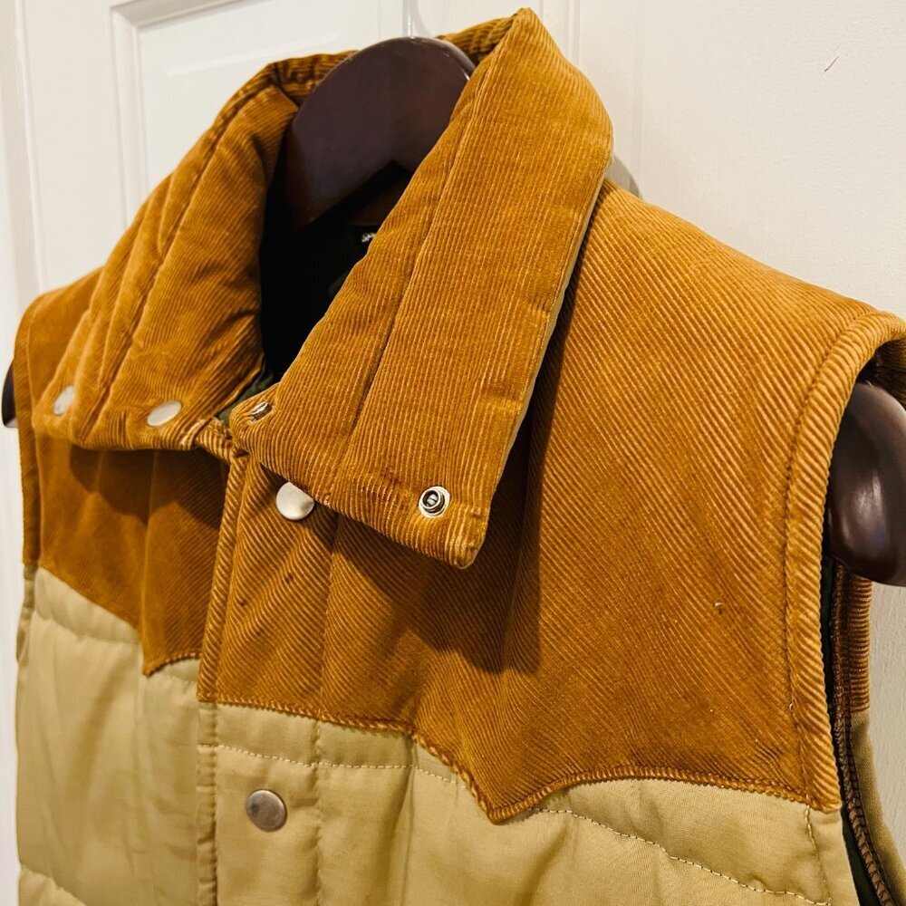 Vintage Corduroy Eestern Distressed Vest Size Medium - Picture 11 of 16